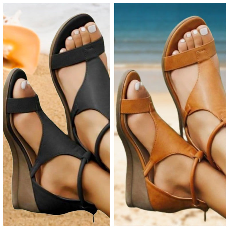 ANNE™ - Sandalias ortopédicas de cuero con tacón