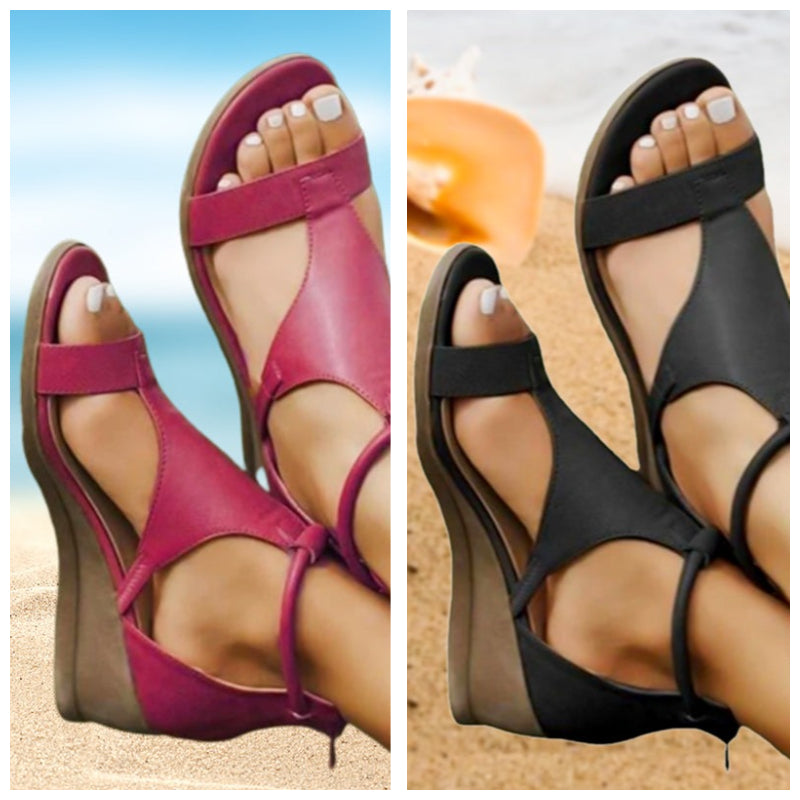 ANNE™ - Sandalias ortopédicas de cuero con tacón