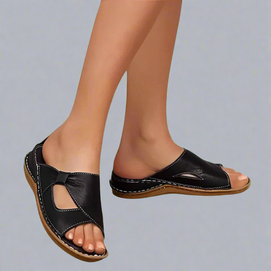 Yvonne | Sandalias ortopédicas de cuero premium