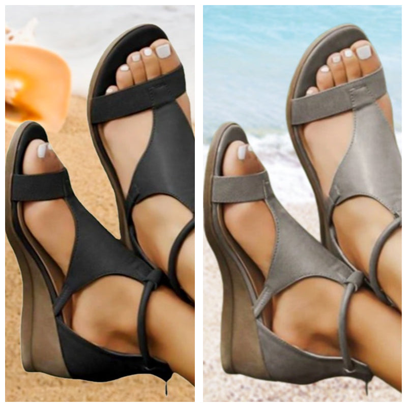 ANNE™ - Sandalias ortopédicas de cuero con tacón