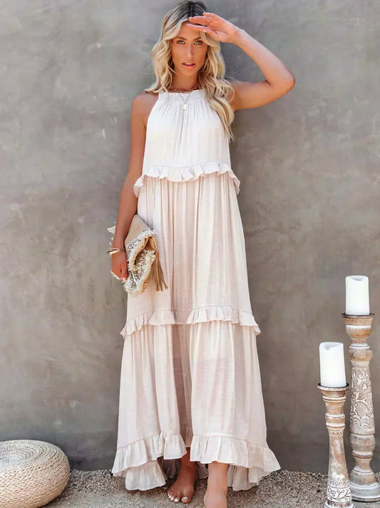 Sarah | Bata Maxi Volante Halter (Casi agotado)